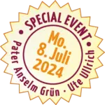 Emblem mit dem Schriftzug des Special Events am 8. Juli 2024